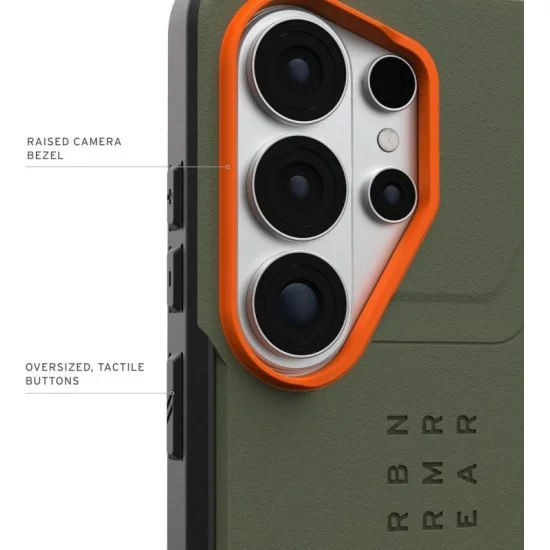 UAG Civilian w/Magnet Case for Galaxy S26 Ultra - Olive Drab / Orange